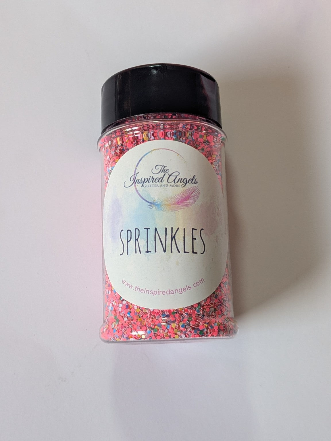 Sprinkles Chunky Glitter Mix – Neon Pink Multicolor Hex Glitter | 2 oz Craft Glitter for Tumblers, Resin, Nails & DIY